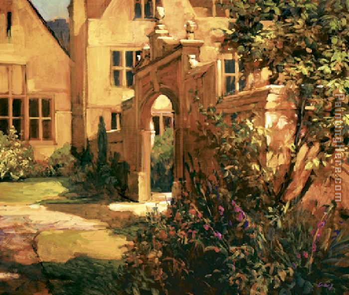 Sunlit Courtyard painting - Philip Craig Sunlit Courtyard art painting